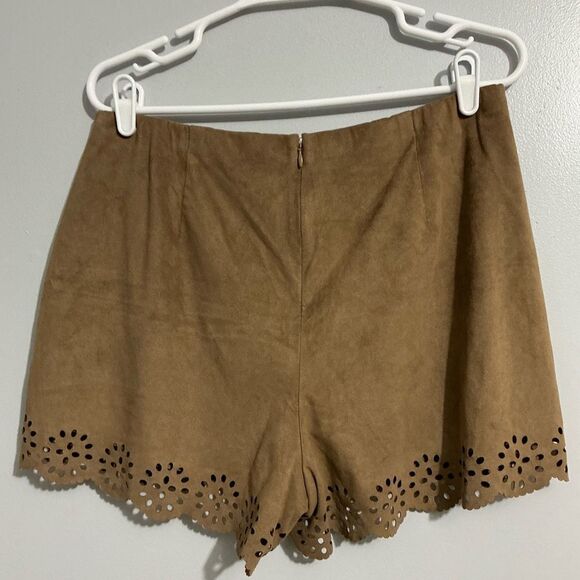Kaari Blue brown lined shorts size 14 - Picture 2 of 6